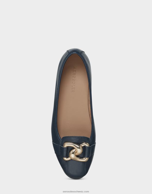 CH Aerosoles Frauen Ballett-Navy-LederR0V8T242