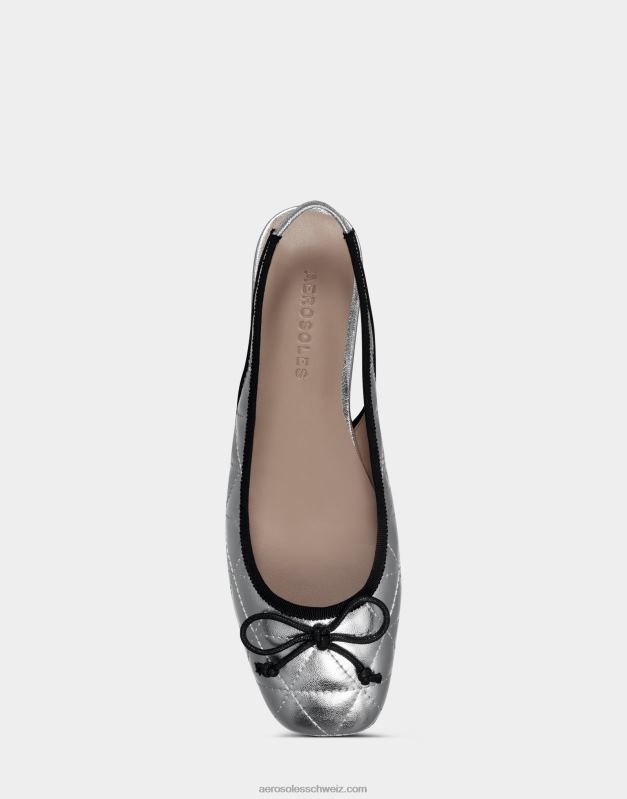 CH Aerosoles Frauen Ballettsilber-Metallic-LederR0V8T232