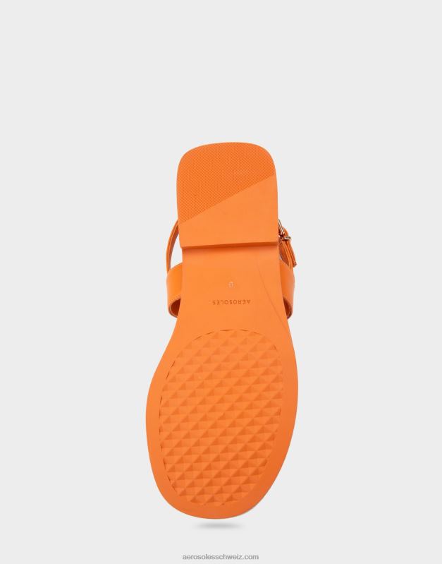 CH Aerosoles Frauen Flache Sandale aus MandarinenlederR0V8T456