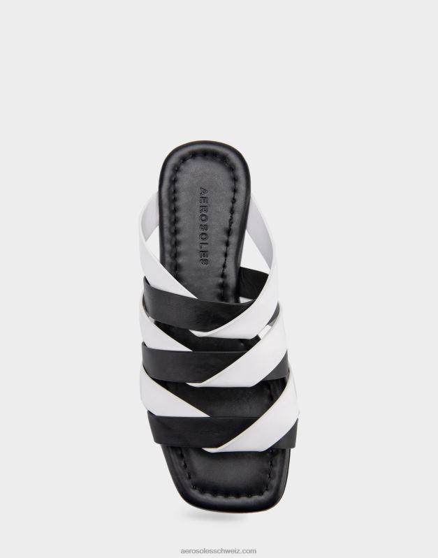 CH Aerosoles Frauen Flache Sandale in SchwarzR0V8T278