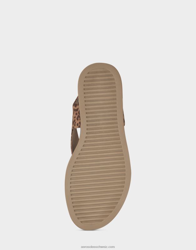 CH Aerosoles Frauen Flache Sandale mit natürlichem LeopardenmusterR0V8T472