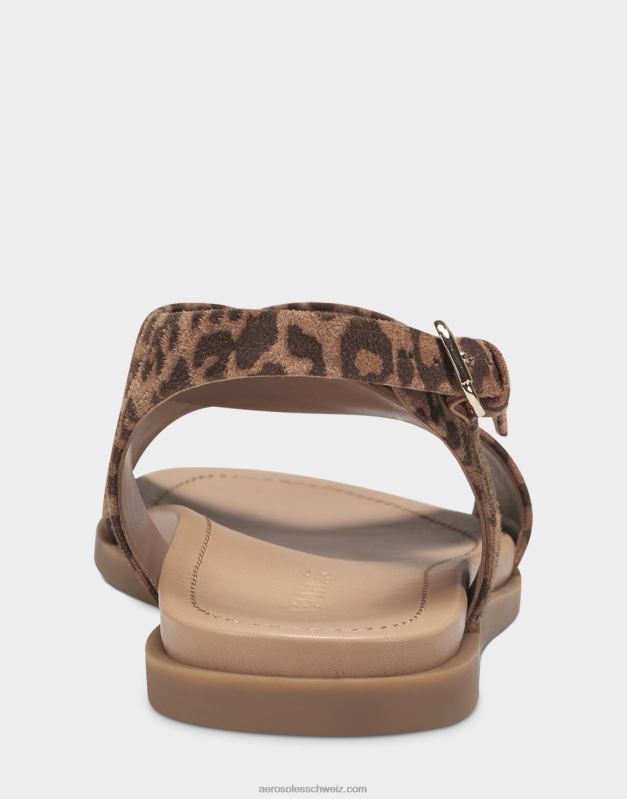 CH Aerosoles Frauen Flache Sandale mit natürlichem LeopardenmusterR0V8T472