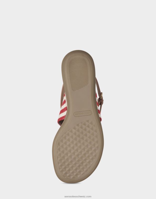 CH Aerosoles Frauen flache Sandale rot gestreiftR0V8T466