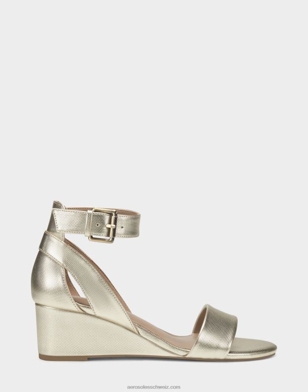 CH Aerosoles Frauen Keilsandale in GoldmetallicR0V8T333