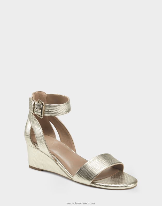 CH Aerosoles Frauen Keilsandale in GoldmetallicR0V8T333