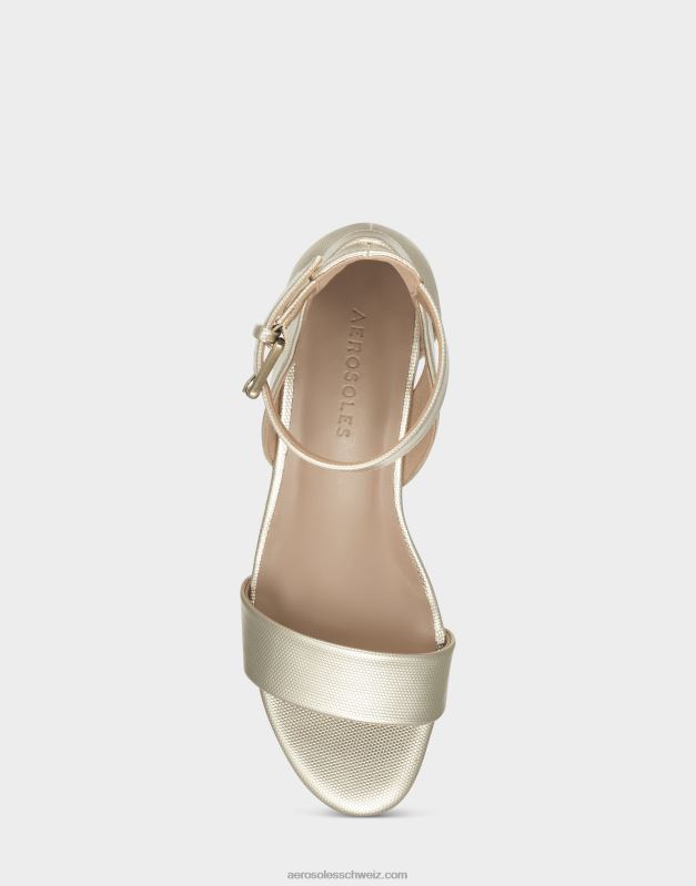 CH Aerosoles Frauen Keilsandale in GoldmetallicR0V8T333