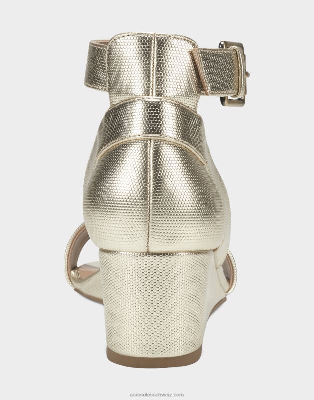 CH Aerosoles Frauen Keilsandale in GoldmetallicR0V8T333