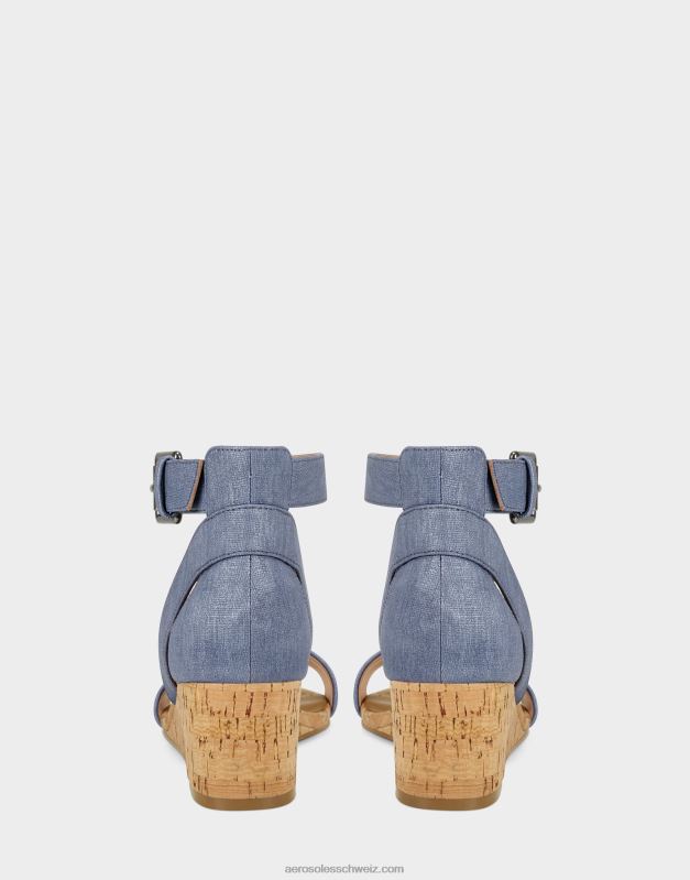 CH Aerosoles Frauen Keilsandalette mittelblauR0V8T330