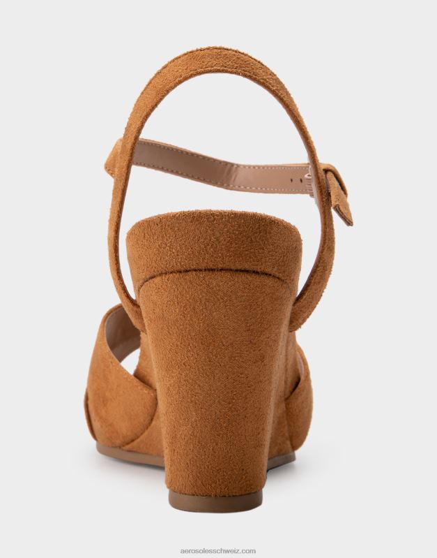 CH Aerosoles Frauen keilbraunes WildlederimitatR0V8T315