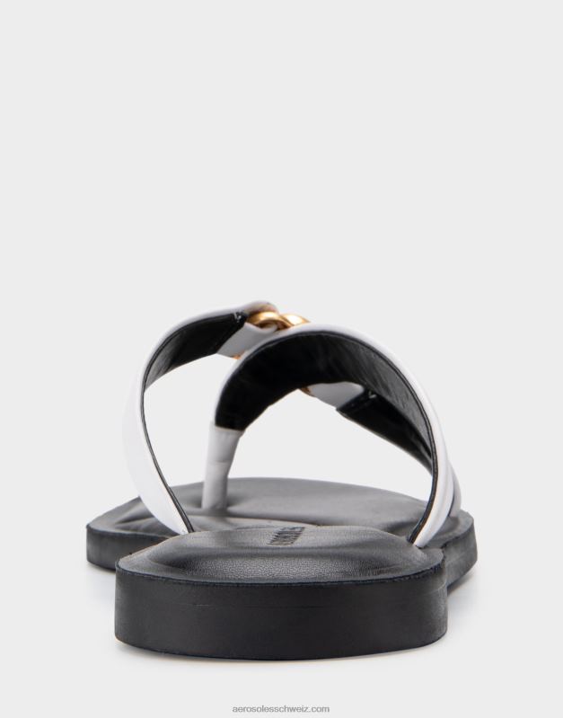 CH Aerosoles Frauen Sandale Eierschale aus echtem LederR0V8T459