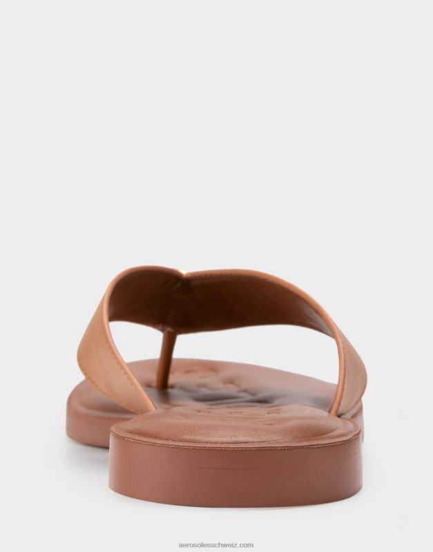 CH Aerosoles Frauen Sandale aus braunem EchtlederR0V8T452