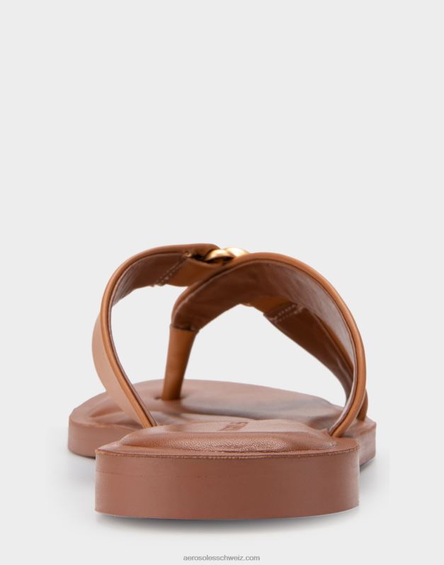 CH Aerosoles Frauen Sandale aus braunem EchtlederR0V8T460