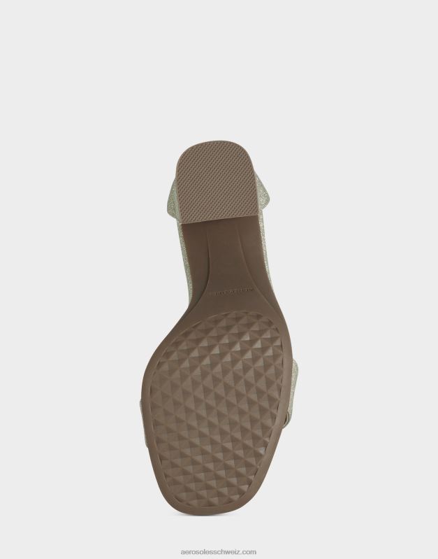 CH Aerosoles Frauen Sandale aus goldenem StoffR0V8T442