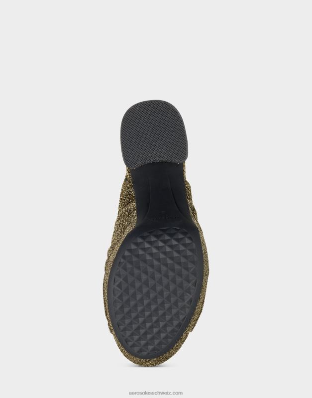 CH Aerosoles Frauen Sandale aus goldmetallischem StoffR0V8T375