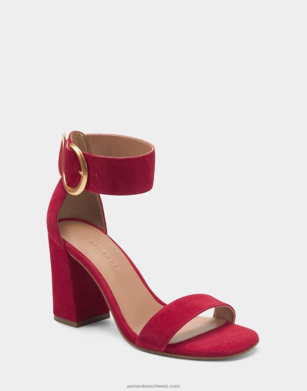 CH Aerosoles Frauen Sandale aus rotem WildlederR0V8T440