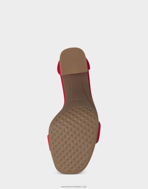 CH Aerosoles Frauen Sandale aus rotem WildlederR0V8T440