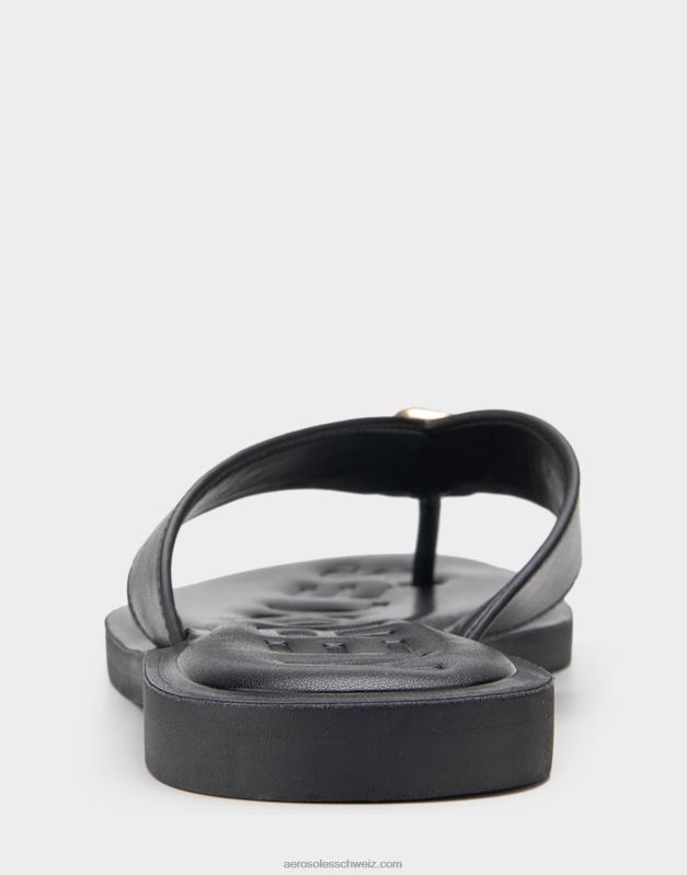 CH Aerosoles Frauen Sandale aus schwarzem EchtlederR0V8T450