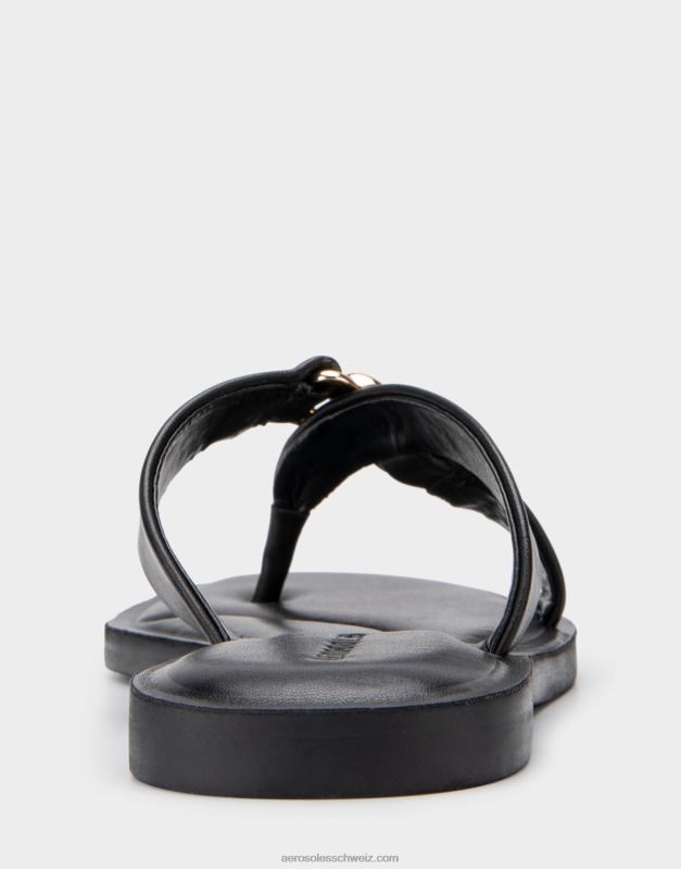 CH Aerosoles Frauen Sandale aus schwarzem EchtlederR0V8T458