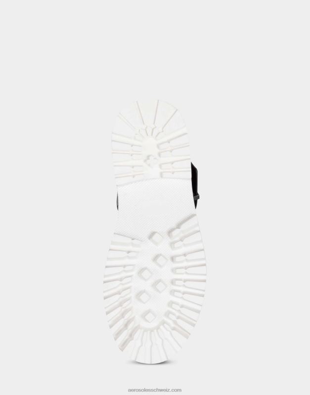 CH Aerosoles Frauen Sandale aus schwarzem KrokolederR0V8T476