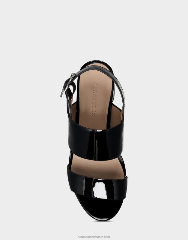 CH Aerosoles Frauen Sandale aus schwarzem LackR0V8T350