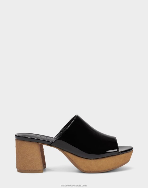 CH Aerosoles Frauen Sandale aus schwarzem LackR0V8T383