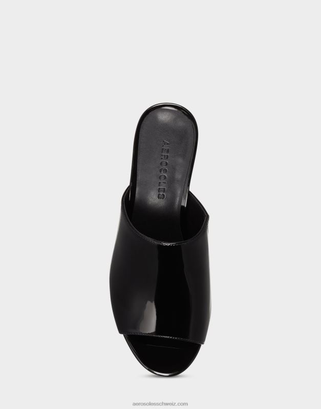 CH Aerosoles Frauen Sandale aus schwarzem LackR0V8T383