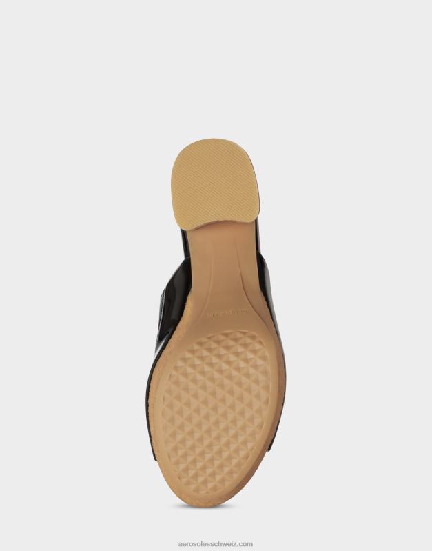 CH Aerosoles Frauen Sandale aus schwarzem LackR0V8T383