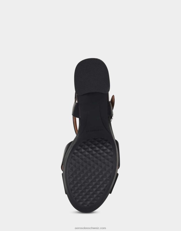 CH Aerosoles Frauen Sandale aus schwarzem LederR0V8T338