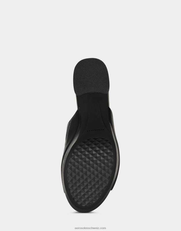 CH Aerosoles Frauen Sandale aus schwarzem LederR0V8T393