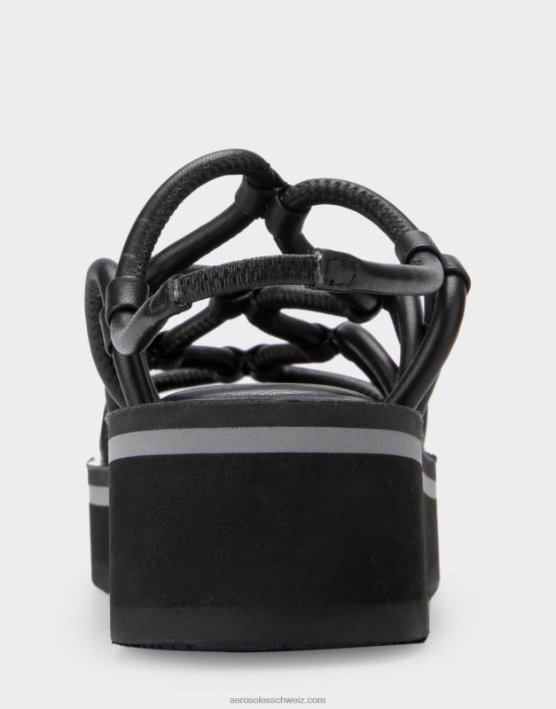 CH Aerosoles Frauen Sandale aus schwarzem LederR0V8T398