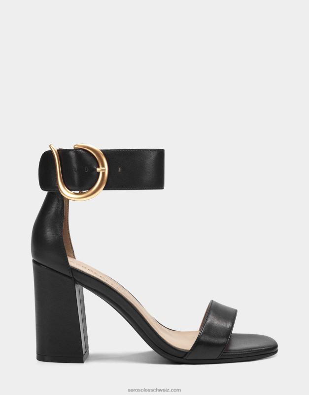 CH Aerosoles Frauen Sandale aus schwarzem LederR0V8T439