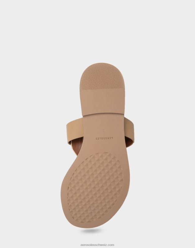 CH Aerosoles Frauen Sandale aus taupefarbenem KombilederR0V8T447