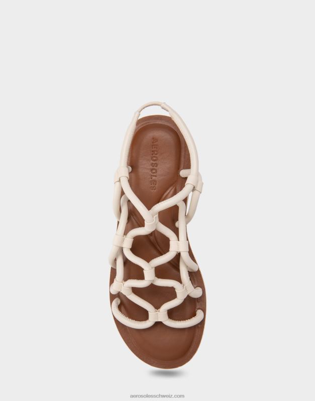 CH Aerosoles Frauen Sandale aus weißem LederR0V8T402