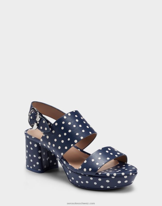 CH Aerosoles Frauen Sandale marineblau gepunktetR0V8T396