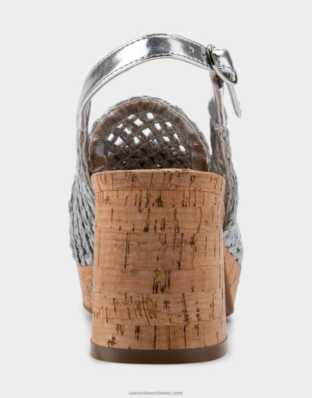 CH Aerosoles Frauen Plateau-Slingback SilberR0V8T365