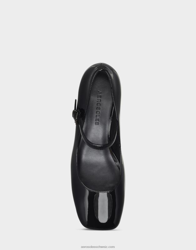 CH Aerosoles Frauen Plateauabsatz aus schwarzem LackR0V8T372