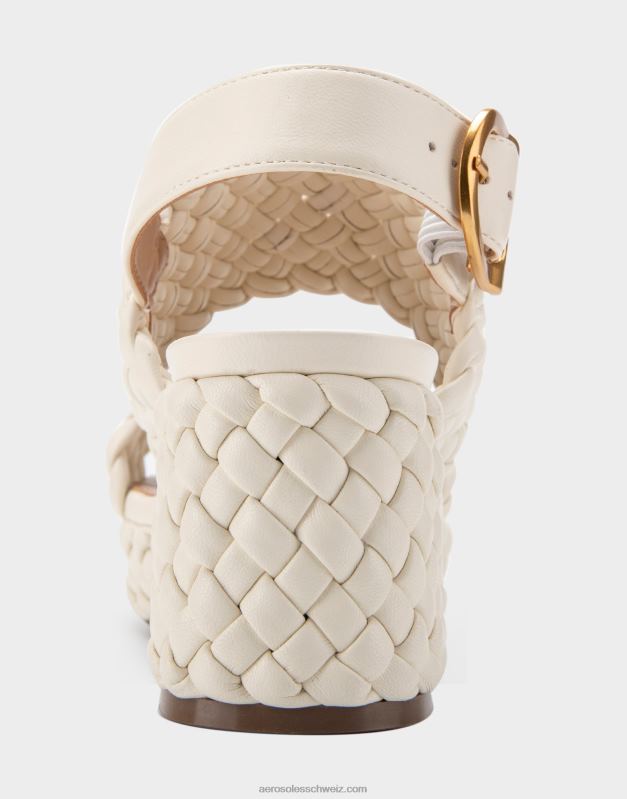 CH Aerosoles Frauen Plateausandale aus Eierschalen-KunstlederR0V8T357