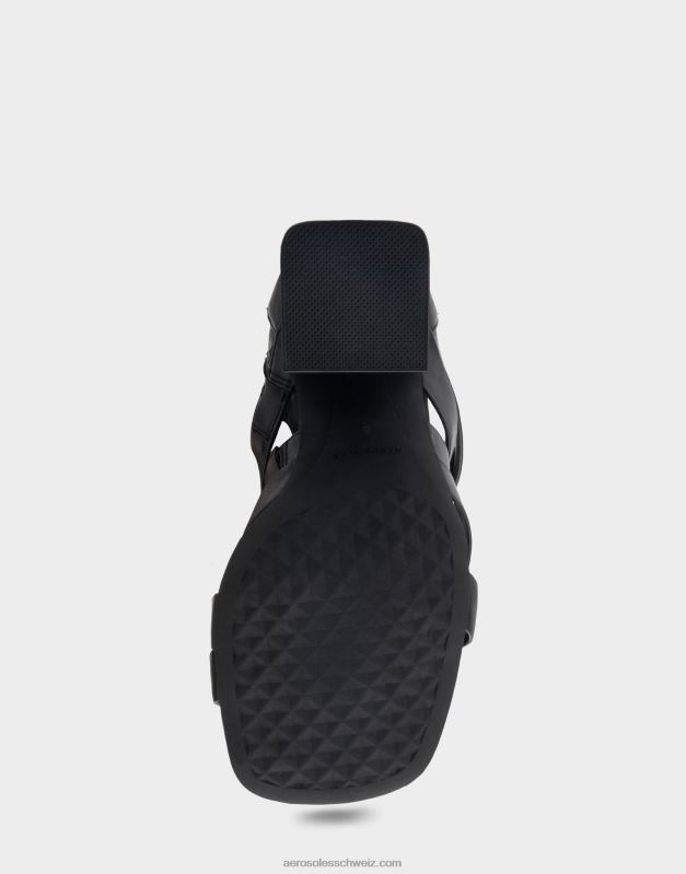 CH Aerosoles Frauen Sandale aus schwarzem LederR0V8T407