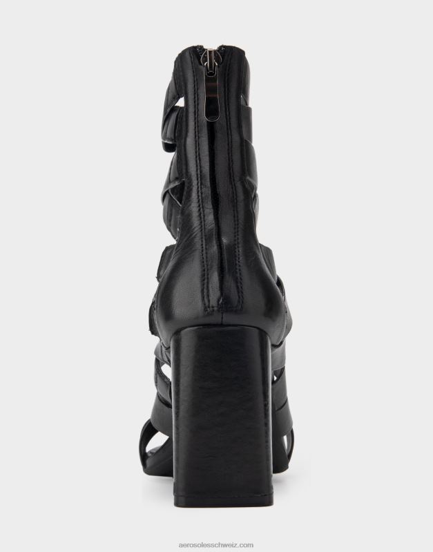 CH Aerosoles Frauen Sandale aus schwarzem LederR0V8T407