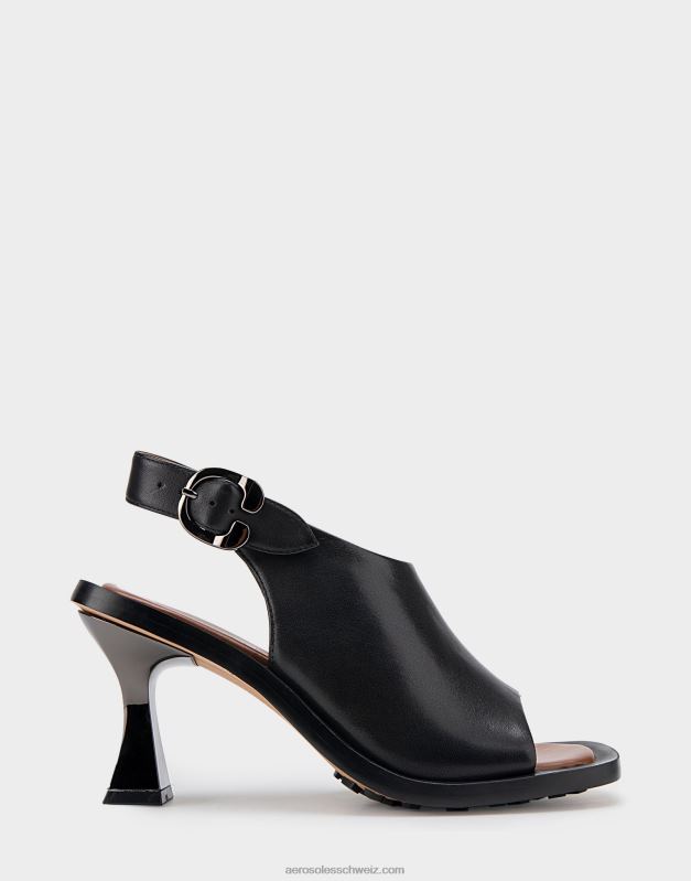 CH Aerosoles Frauen Sandale aus schwarzem LederR0V8T417