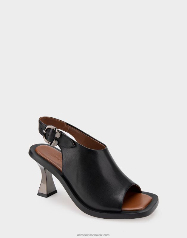 CH Aerosoles Frauen Sandale aus schwarzem LederR0V8T417