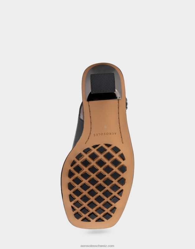 CH Aerosoles Frauen Sandale aus schwarzem LederR0V8T417