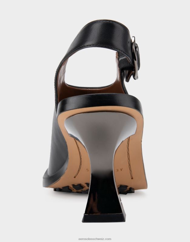 CH Aerosoles Frauen Sandale aus schwarzem LederR0V8T417