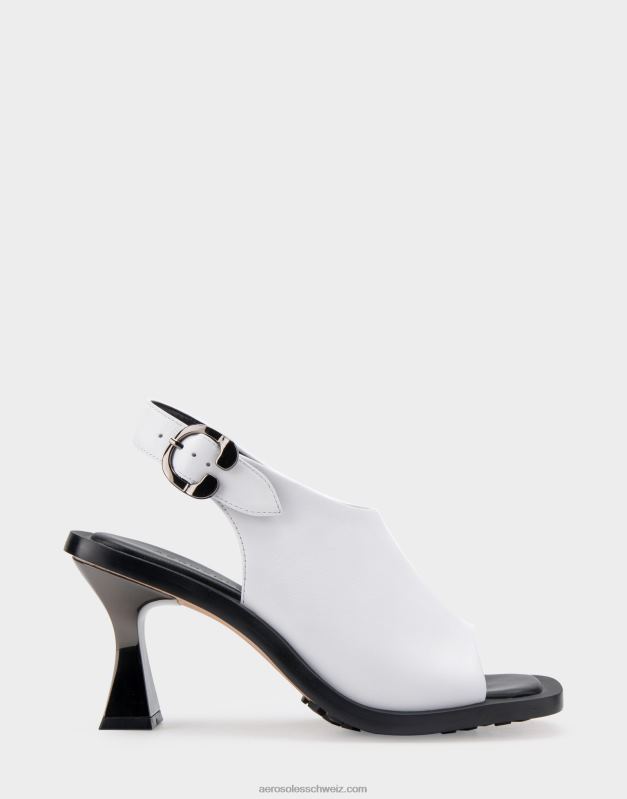 CH Aerosoles Frauen Sandale aus weißem LederR0V8T418