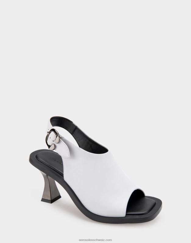 CH Aerosoles Frauen Sandale aus weißem LederR0V8T418