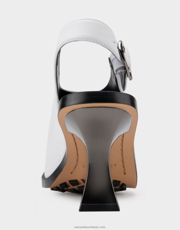 CH Aerosoles Frauen Sandale aus weißem LederR0V8T418