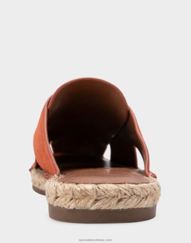 CH Aerosoles Frauen Espadrille-Slide aus Brandy-WildlederR0V8T281