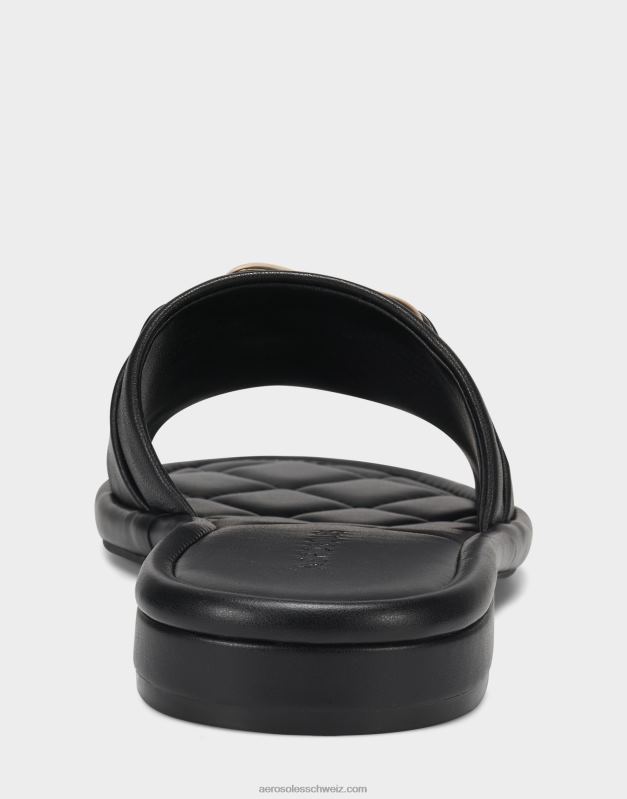 CH Aerosoles Frauen Schieber aus schwarzem LederR0V8T286