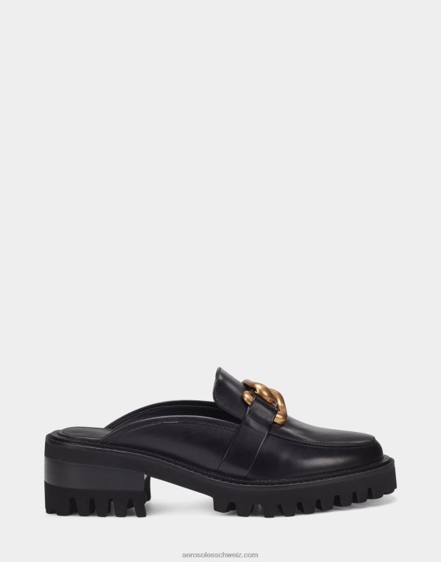 CH Aerosoles Frauen Maultier aus schwarzem LederR0V8T172