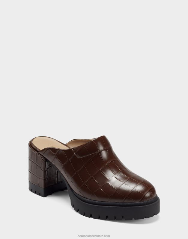 CH Aerosoles Frauen Maultier braun KrokoR0V8T265